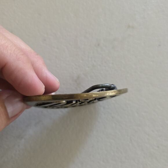 Vtg Dallas Cowboys Solid Bronze Belt Buckle 1984 80s NFL Texas Football - Picture 6 of 9